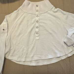 Free MoveMent White shirt with Cute buttons